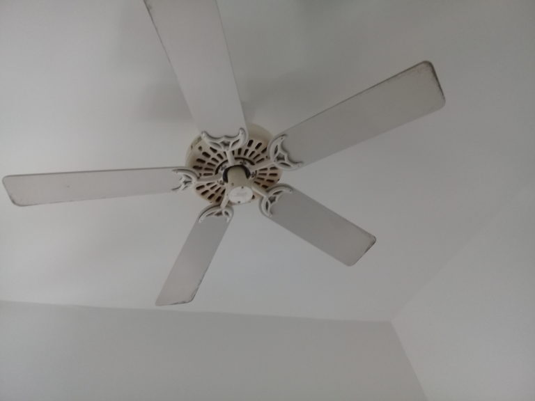 Ceiling Fan Before Restoration